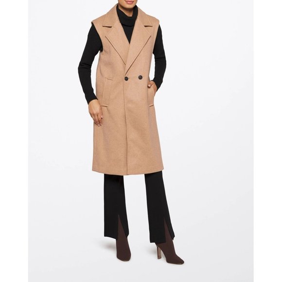 Vero Moda NWT Long Spencer Waist‎ Coat Size XL - Picture 1 of 9